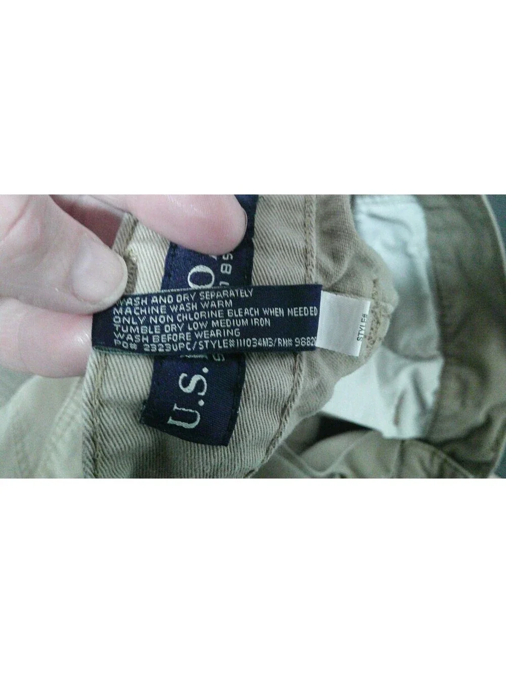 U.S. Polo Assn. khaki cargo shorts SIZE 34